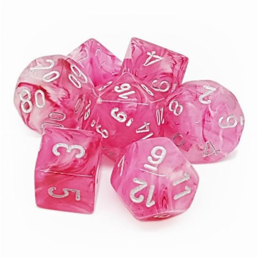 Σετ Ζάρια - 7 Dice Set Ghostly Polyhedral Pink With
Silver