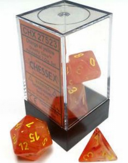 Σετ Ζάρια - 7 Dice Set Ghostly Glow Polyhedral
Orange with Yellow