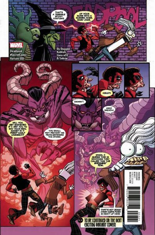 Deadpool The World's Greatest Comic Magazine! #33 (SE)
Koblish Secret Comics Variant Cover