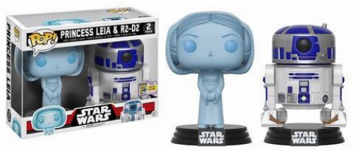 Φιγούρες Funko POP! Star Wars - Holographic Princess
Leia & R2-D2 2-Pack (SDCC 2017 Exclusive)