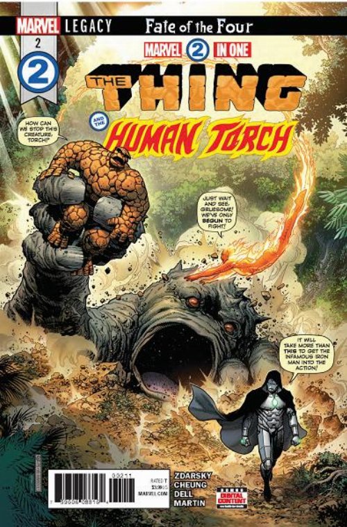 Τεύχος Κόμικ Marvel 2 In One: The Thing And The Human
Torch #2 LEG