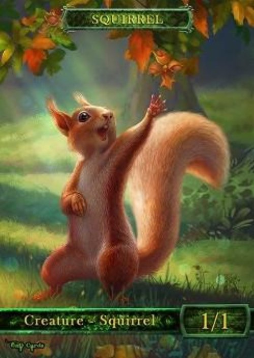 Squirrel Token (Green 1/1) (Version 2)