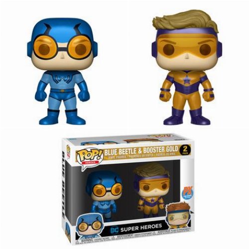 Φιγούρες Funko POP! DC Heroes - Blue Beetle &
Booster Gold (Metallic) 2-pack (Exclusive)