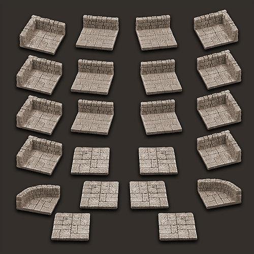 D&D Sceneries - Dungeon Tiles: Basic
set