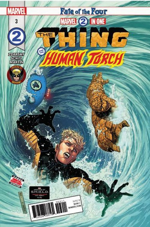 Τεύχος Κόμικ Marvel 2 In One: The Thing And The Human
Torch #3 LEG