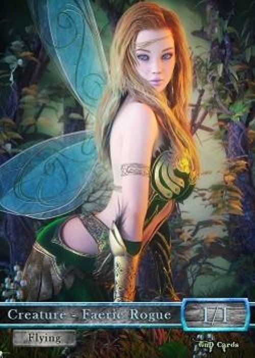 Faerie Rogue Token (Blue and Black 1/1) (Version
7)