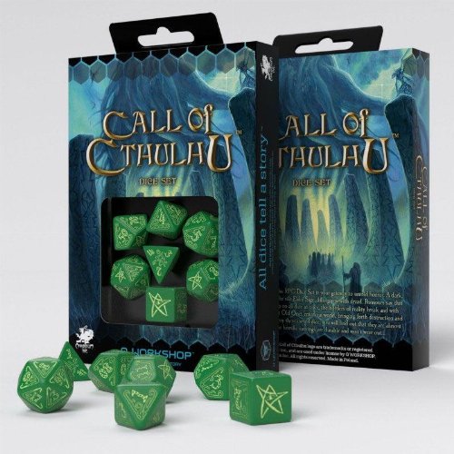 Σετ Ζάρια - Call of Cthulhu Dice Set - Green (Glow In
The Dark)