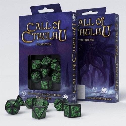 Σετ Ζάρια - Call of Cthulhu Dice Set - Black and Light
Green