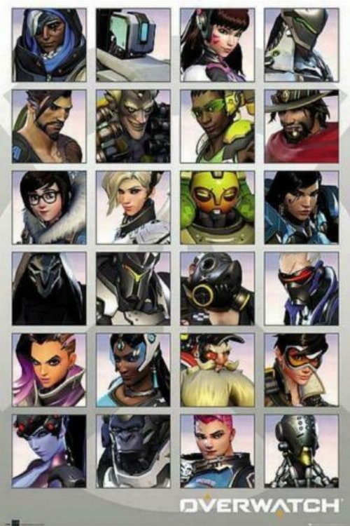 Αυθεντική Αφίσα Overwatch - Character Portraits
(61x92cm)
