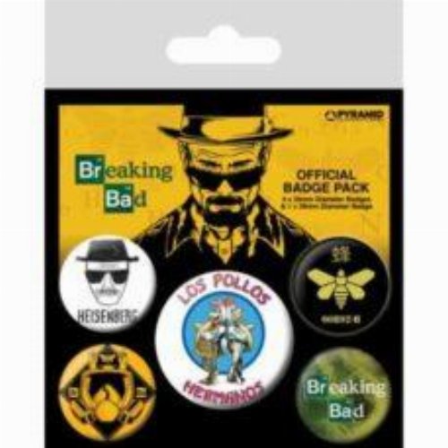 Breaking Bad - Los Pollos Hermanos Pin Badges
5-Pack