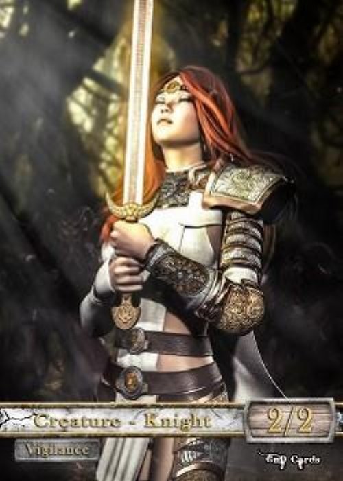 Knight Token (White 2/2 Vigilance) (Version
3)