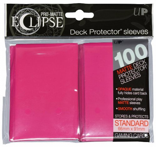 Ultra Pro Card Sleeves Standard Size 100ct - PRO-Matte
Hot Pink