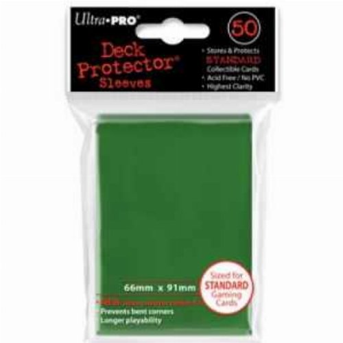 Ultra Pro Card Sleeves Standard Size 50ct -
Green