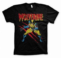 Marvel - Wolverine Scratches Black T-Shirt
(L)