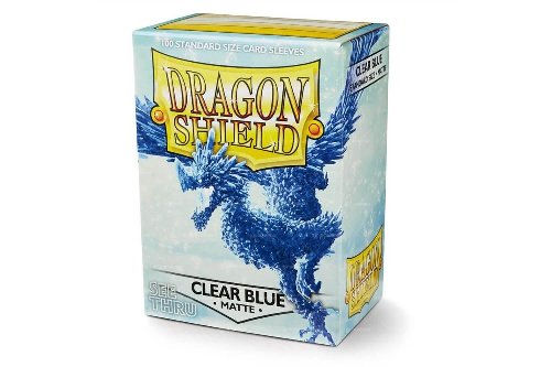 Dragon Shield Sleeves Standard Size - Matte Clear Blue
(100 Sleeves)