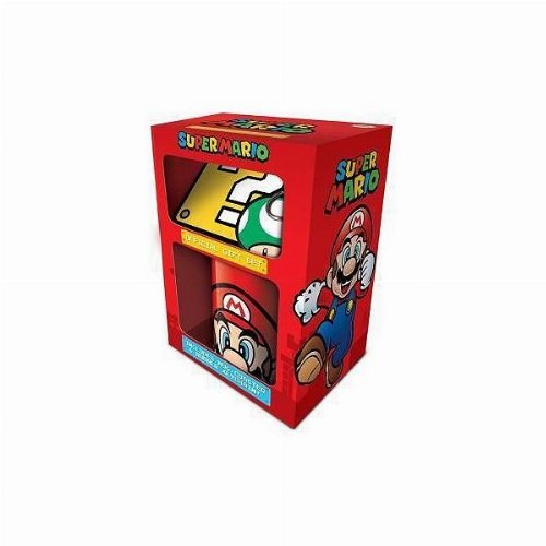 Super Mario - Σετ Δώρου (Κούπα, Σουβέρ,
Μπρελόκ)