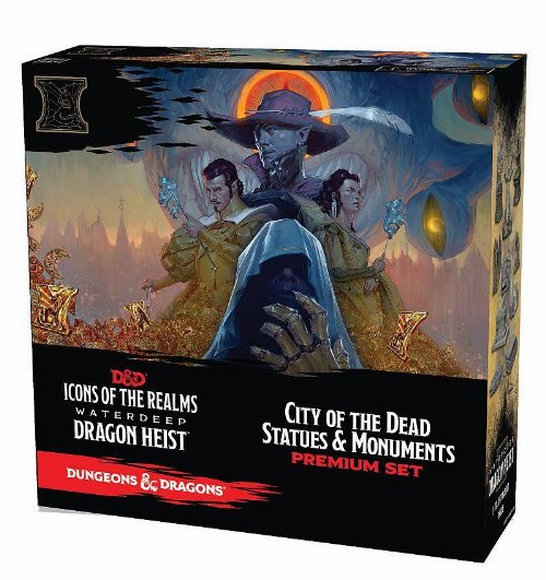 D&D Miniatures: Waterdeep Dragon Heist - City of
the Dead Statues and Monuments Premium Set