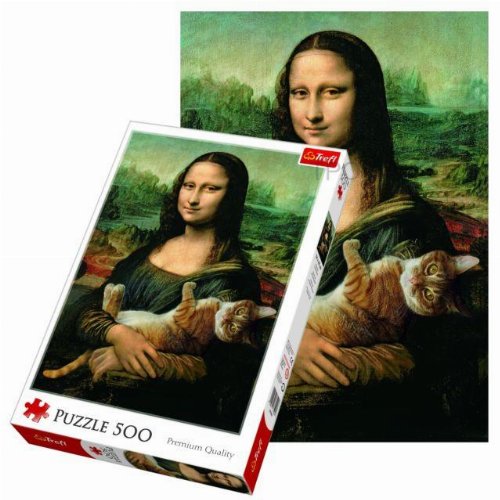 Puzzle 500 Pieces - Mona Lisa and
Kitty