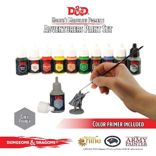 The Army Painter - D&D Nolzur's Marvelous
Pigments: Adventurers Paint Set (Contains 12 Hobby
Supplies)