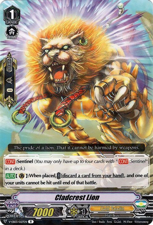 Clad-crest Lion
