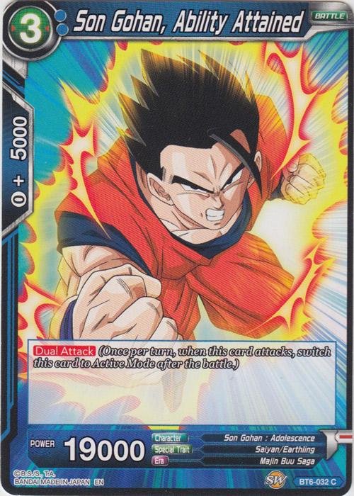 Son Gohan, Ability Attained (Version 1 -
Common)