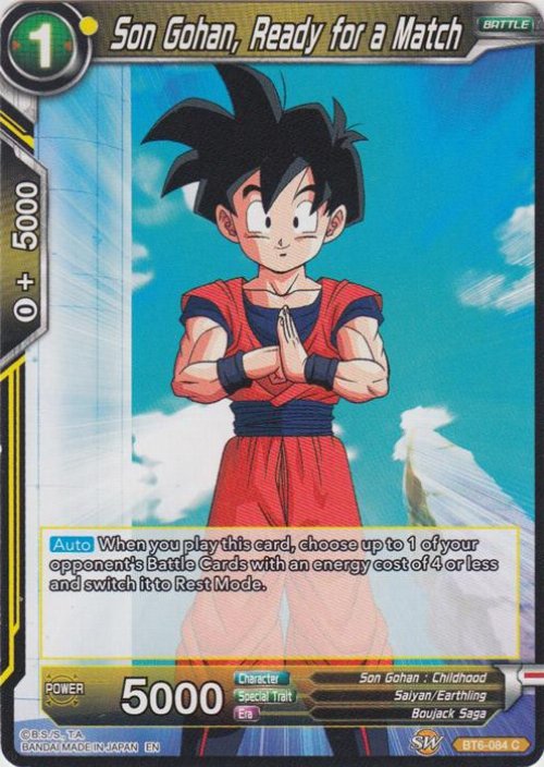 Son Gohan, Ready for a Match (Version 1 -
Common)