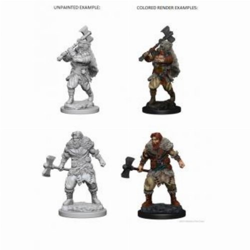 D&D Nolzur's Marvelous Miniatures - 2x Human
Barbarian (Male)