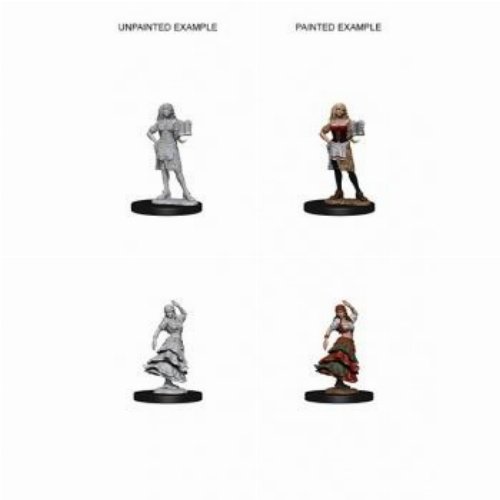 Pathfinder Deep Cuts Miniatures - 2x Bartender/Dancing
Girl