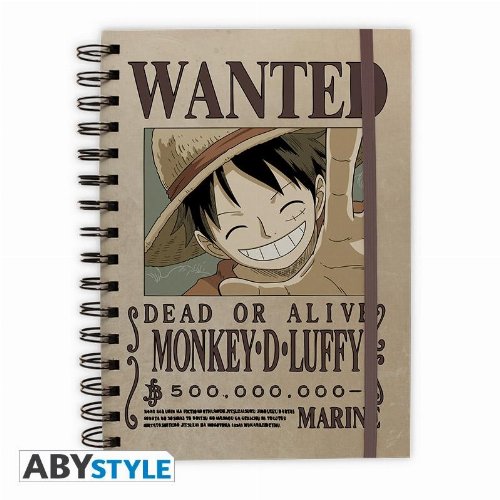 One Piece - Wanted Luffy Notebook