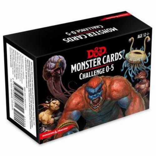 Dungeons & Dragons 5th Edition Monster Cards
- Challenge 0-5 (195 Cards)