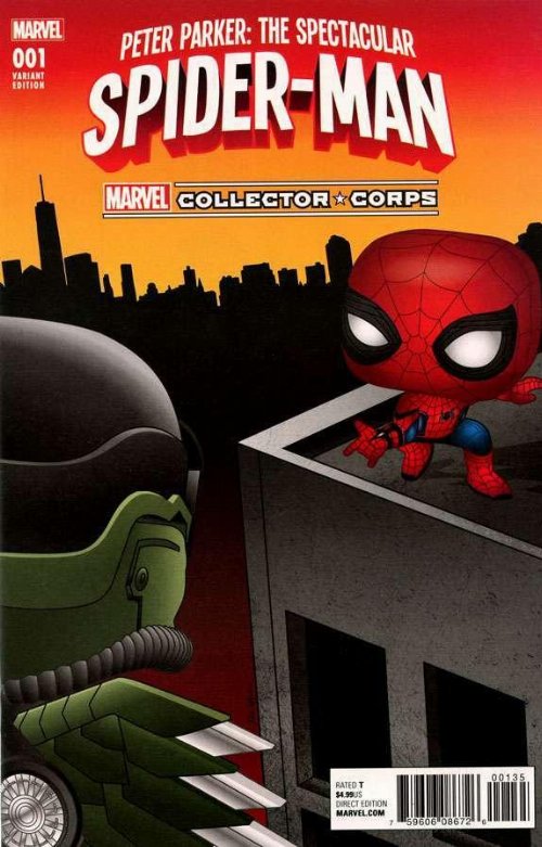 Peter Parker, The Spectacular Spider-Man #01 Funko
Collector Corps Variant Cover