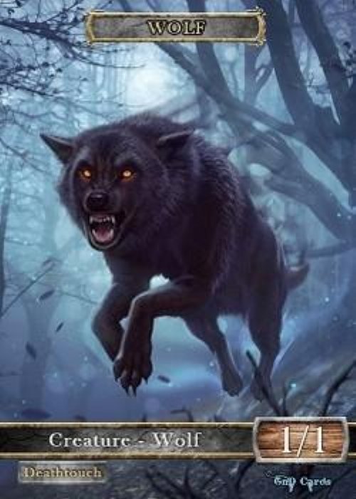 Wolf Token (Black 1/1) (Version 2)