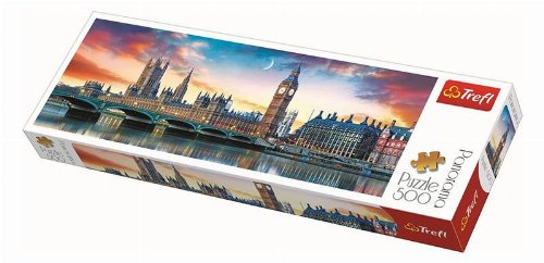 Παζλ 500 κομμάτια - Panorama Big Ben and Palace of
Westminster, London