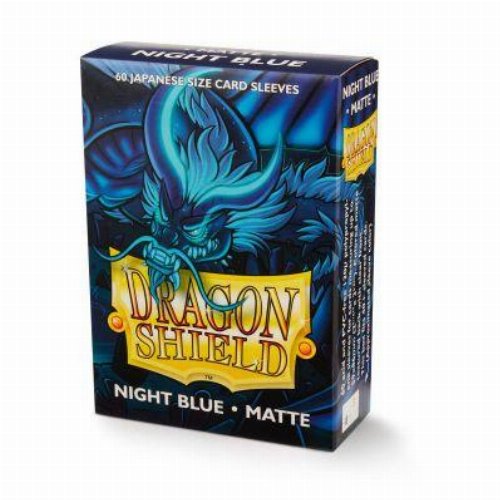 Dragon Shield Sleeves Japanese Small Size -
Matte Night Blue (60 Sleeves)