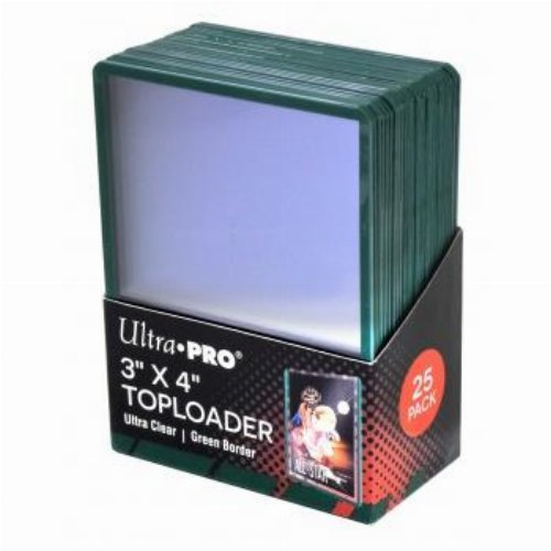 Ultra Pro - Green Borders Toploader 3" x 4" (25
ct.)