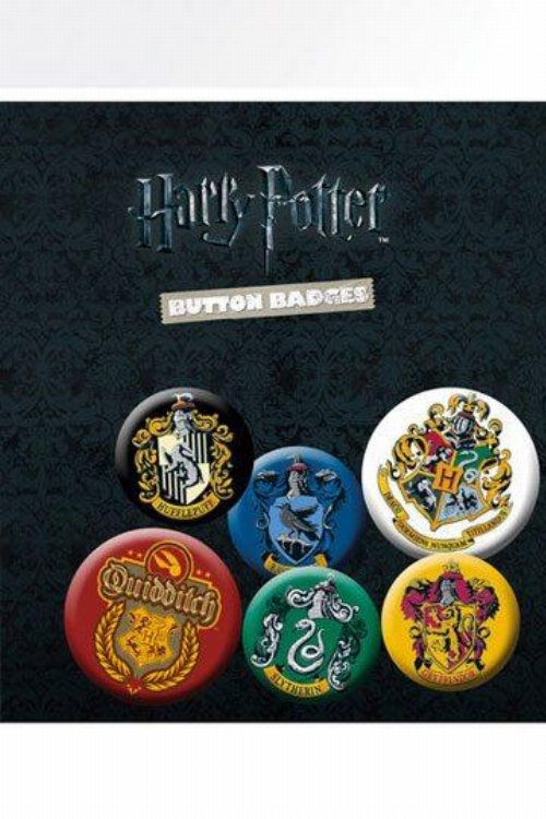 Harry Potter - Crests Pin Badges
6-Pack