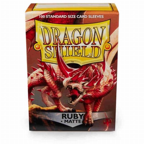 Dragon Shield Sleeves Standard Size - Matte Ruby
(100 Sleeves)