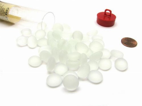Frosted Crystal Clear Glass Stones Tokens
(40)