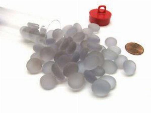 Frosted Crystal Lilac Glass Stones Tokens
(40)