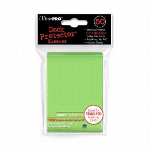 Ultra Pro Card Sleeves Standard Size 50ct - Lime
Green