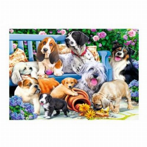 Puzzle 1000 pieces - Dogs in the
Garden