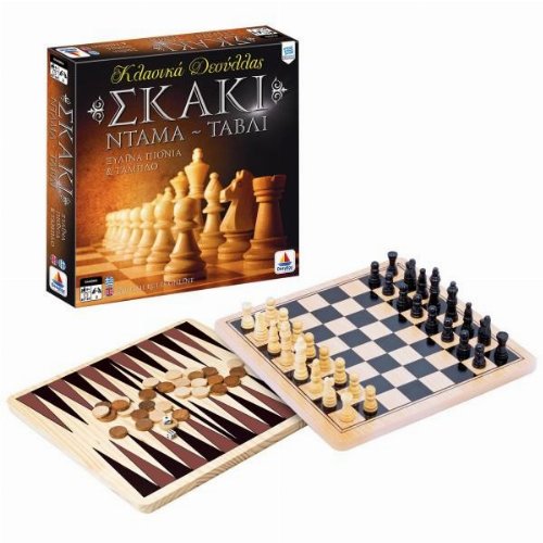 Επιτραπέζιο Παιχνίδι Σκάκι - Ντάμα -
Τάβλι