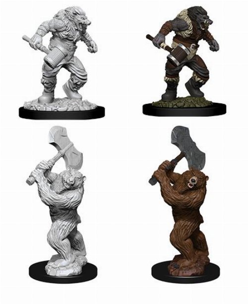 D&D Nolzur's Marvelous Miniatures - 2x Wereboar
& Werebear