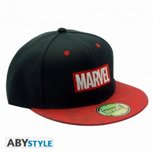 Καπέλο Marvel - Black & Red Logo Cap