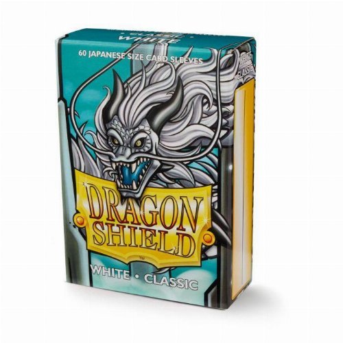 Dragon Shield Sleeves Japanese Small Size -
White (60 Sleeves)