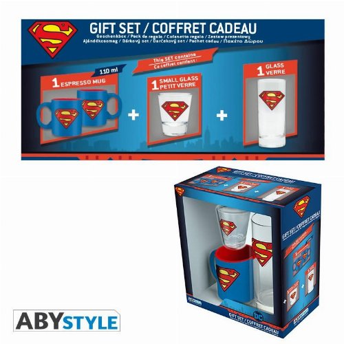 Σετ Δώρου DC Comics - Superman Gift Set (Glass, Mini
Mug, Shot Glass)