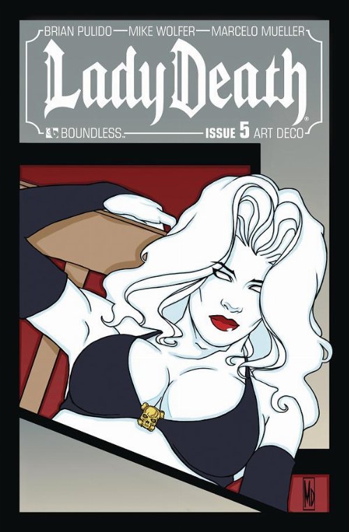 Lady Death #5 Art Deco Variant Cover