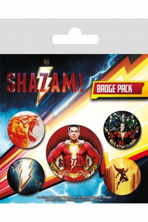 Shazam! - Power Κονκάρδα Badges 5-Pack
Heads