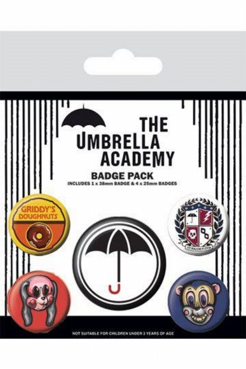 The Umbrella Academy - Super Pin Badges 5-Pack
Heads
