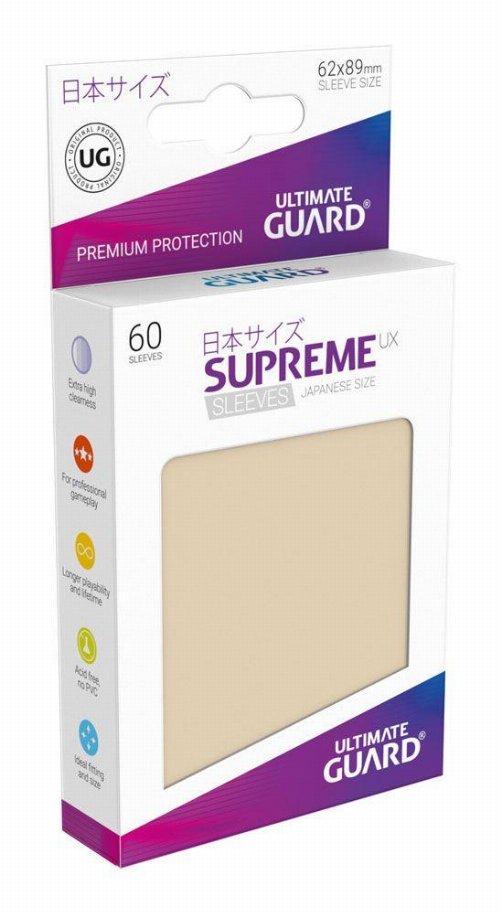 Ultimate Guard Supreme UX Japanese Small Sleeves 60ct
- Sand